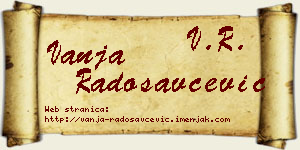 Vanja Radosavčević vizit kartica
